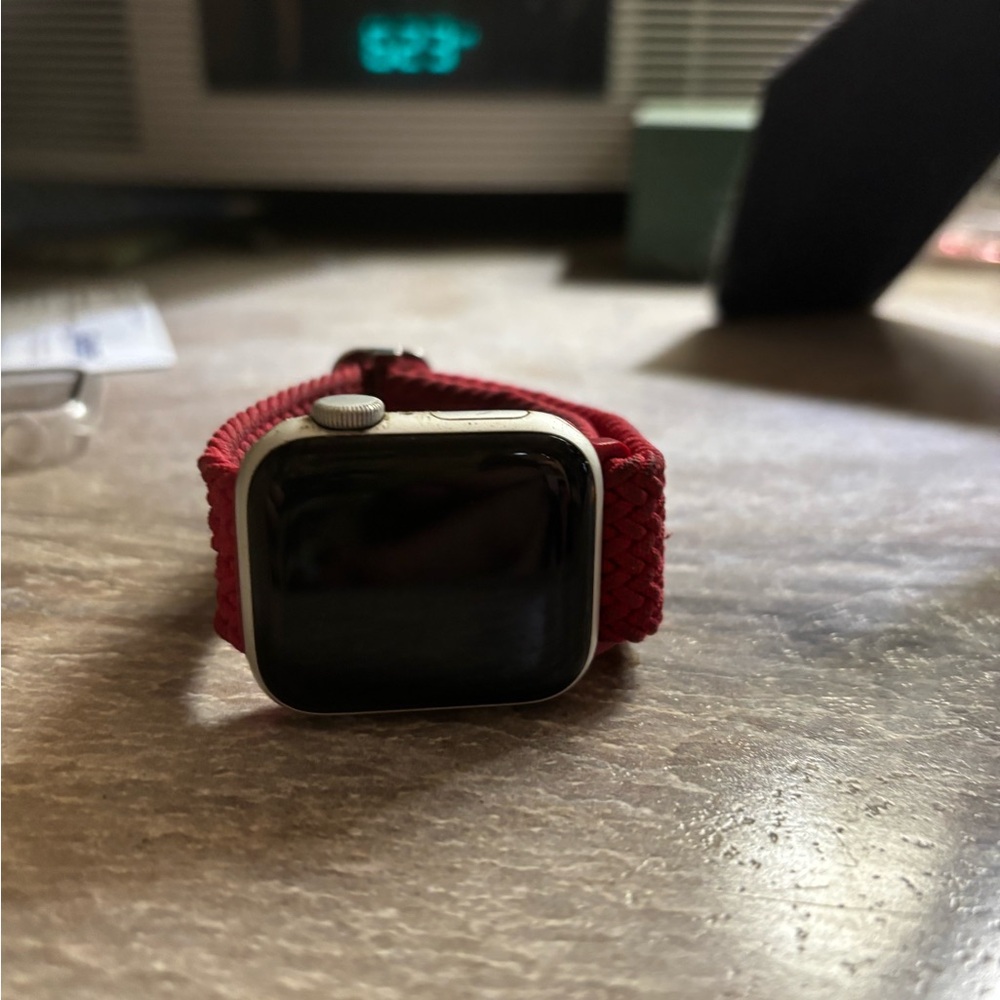 Apple Smartwatch with Red Band